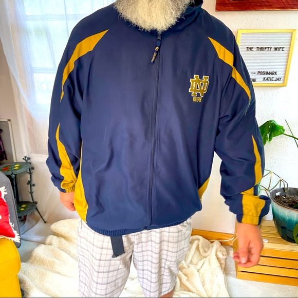 Vintage Russell Athletics Team Issue Notre Dame Windbreaker Size XLT - Picture 5 of 8